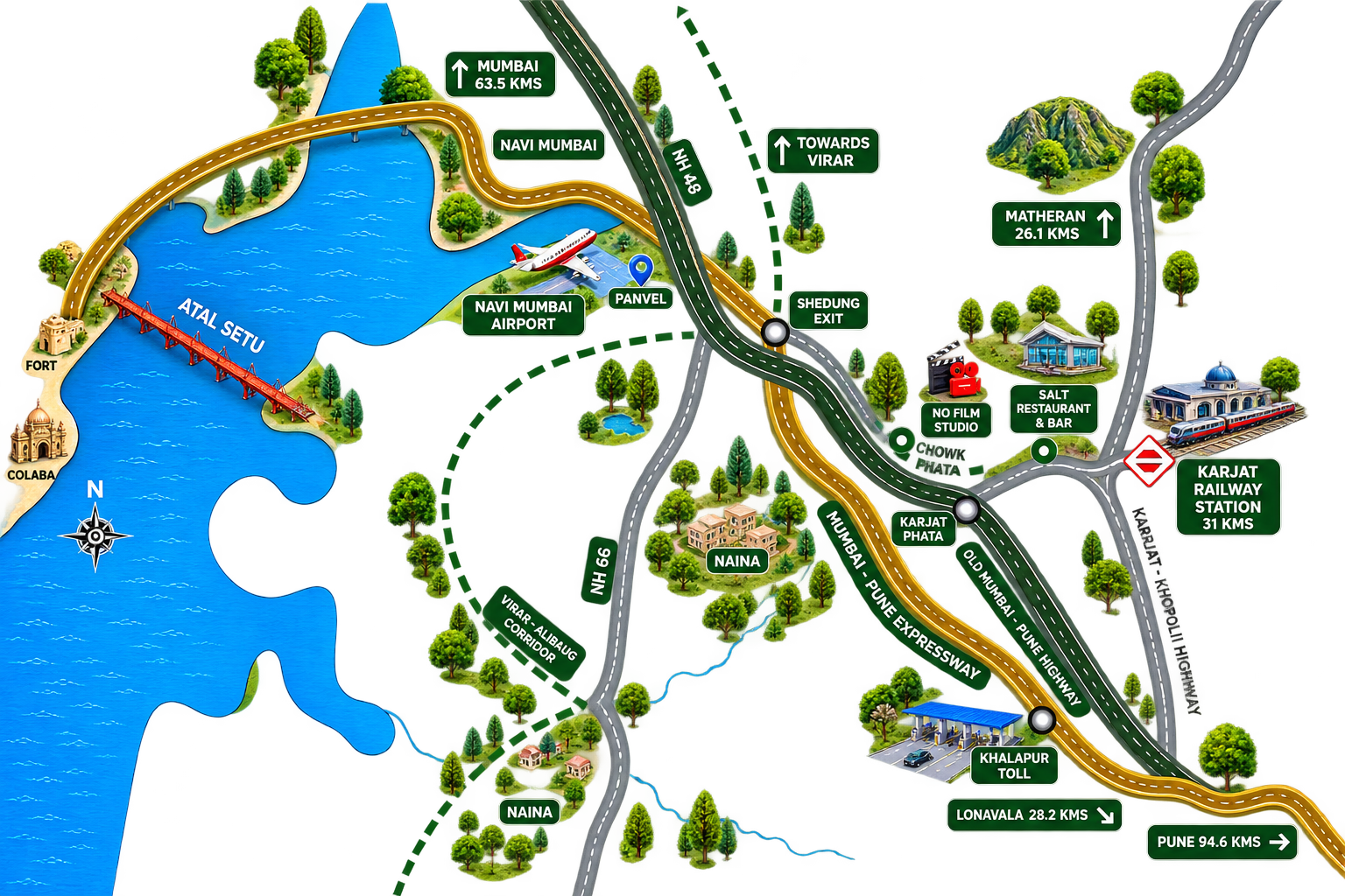 Kalpataru Project Karjat Map
